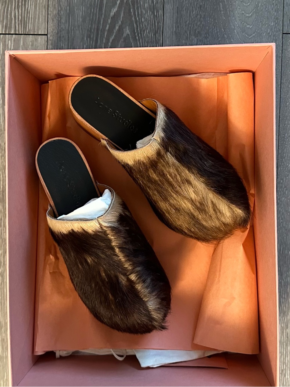 Acne Studios Fur Clogs